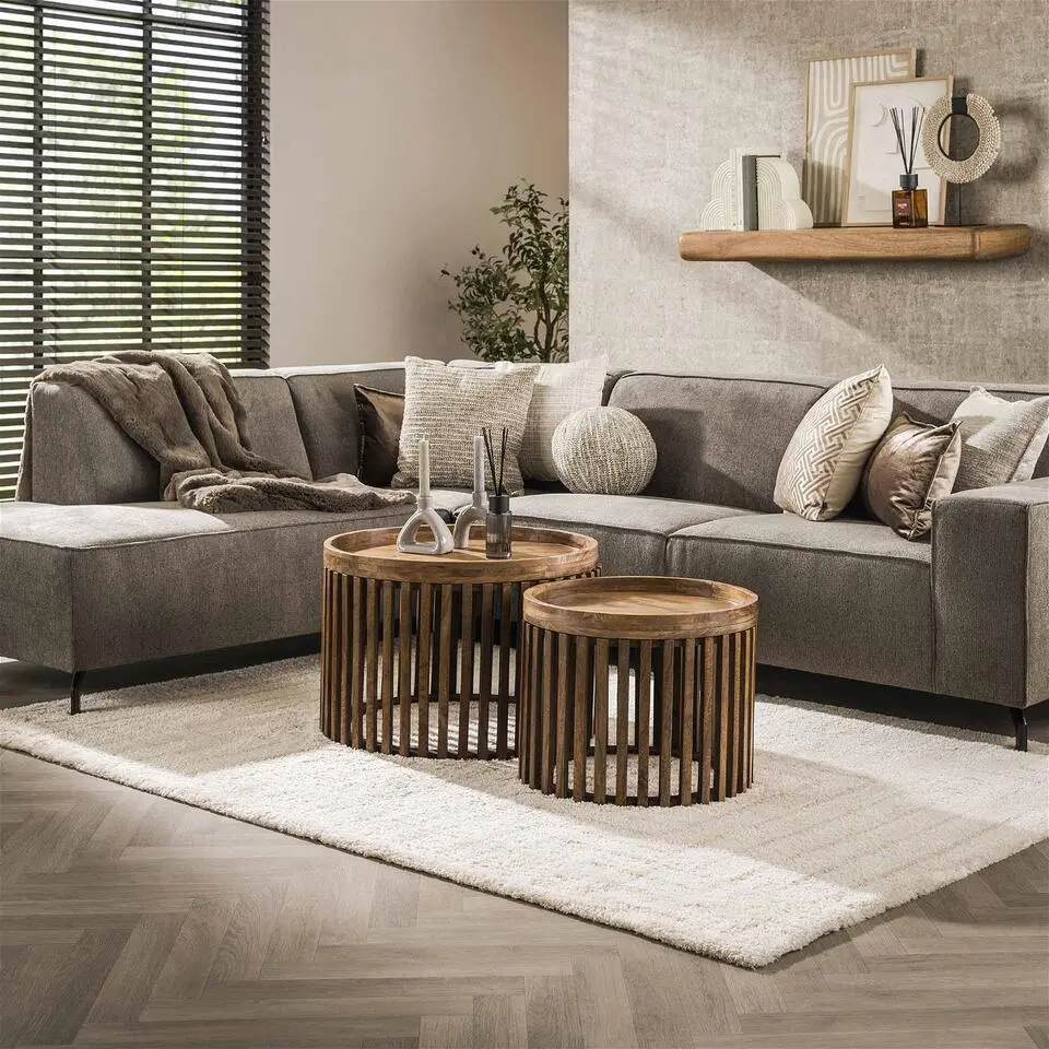 Salontafel Set van 2 - Mangohout - Salontafel Tweak