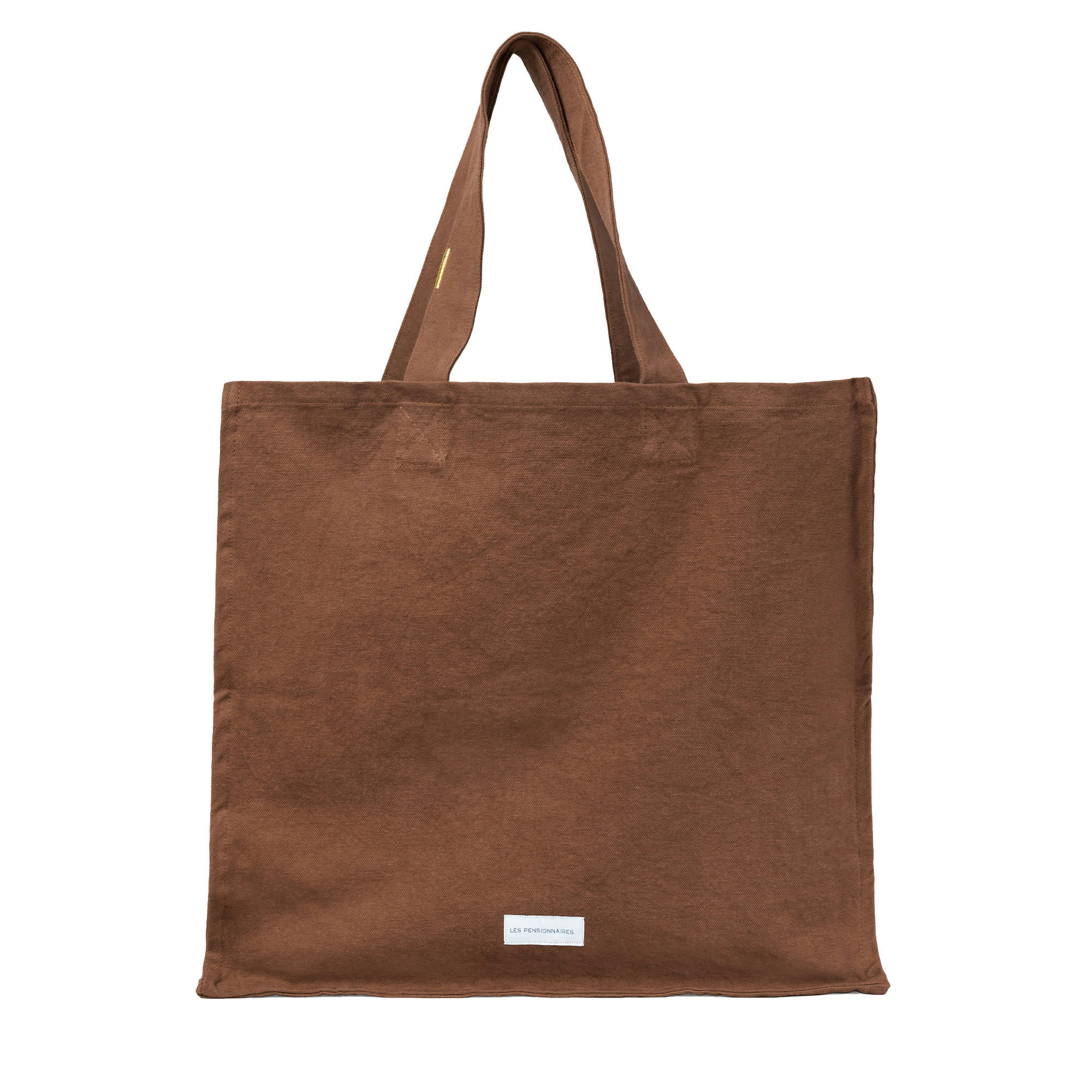 - Grand cabas en toile de coton bio noisette