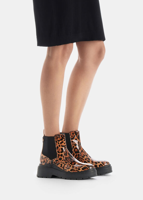 Stivaletti in glossy animalier