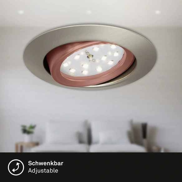 LED-Einbauleuchte »ATTACH«, ∅: 8,2 cm, Höhe: 3,6 cm, 9 W