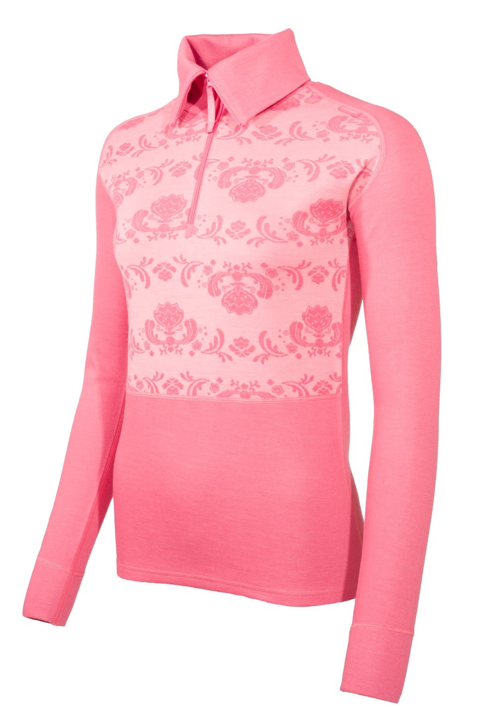 Rosland 2-lags Half Zip ulltrøye
