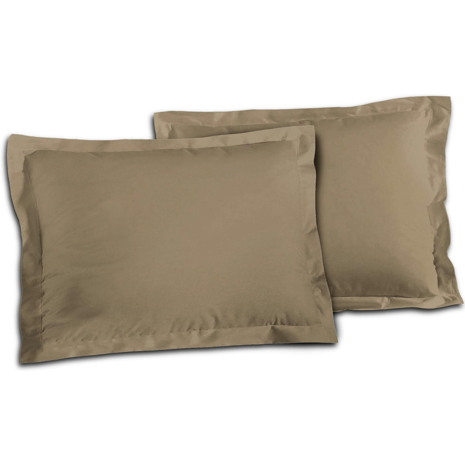 5 - Taie d'oreiller en coton Beige 50x70