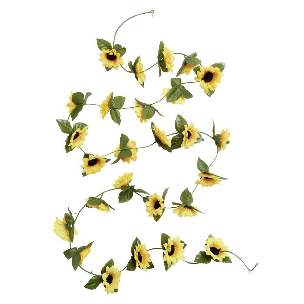 Guirlande tournesol artificiel 26 têtes L150cm