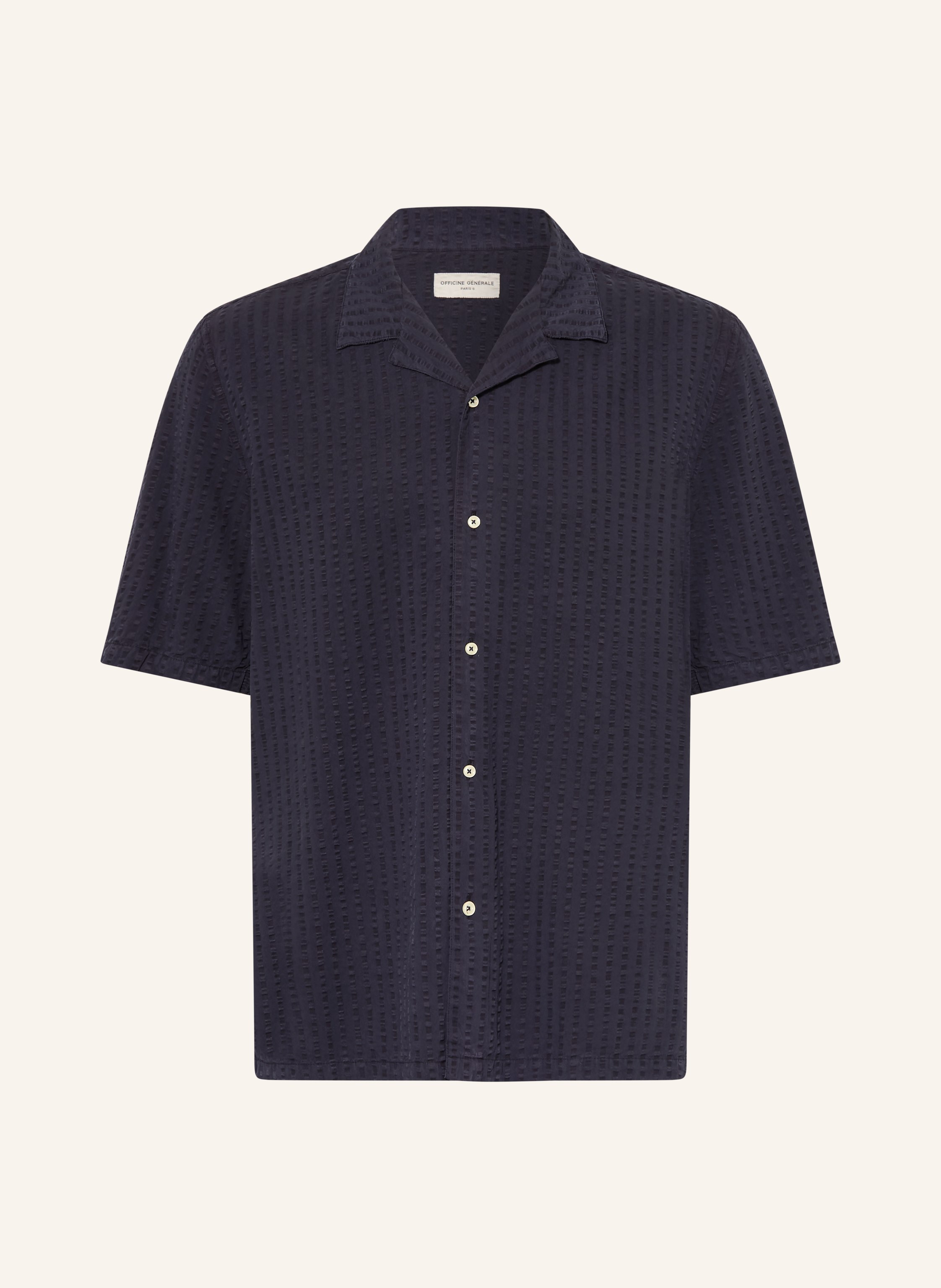 Officine Générale Leinenhemd BENOIT Slim Fit