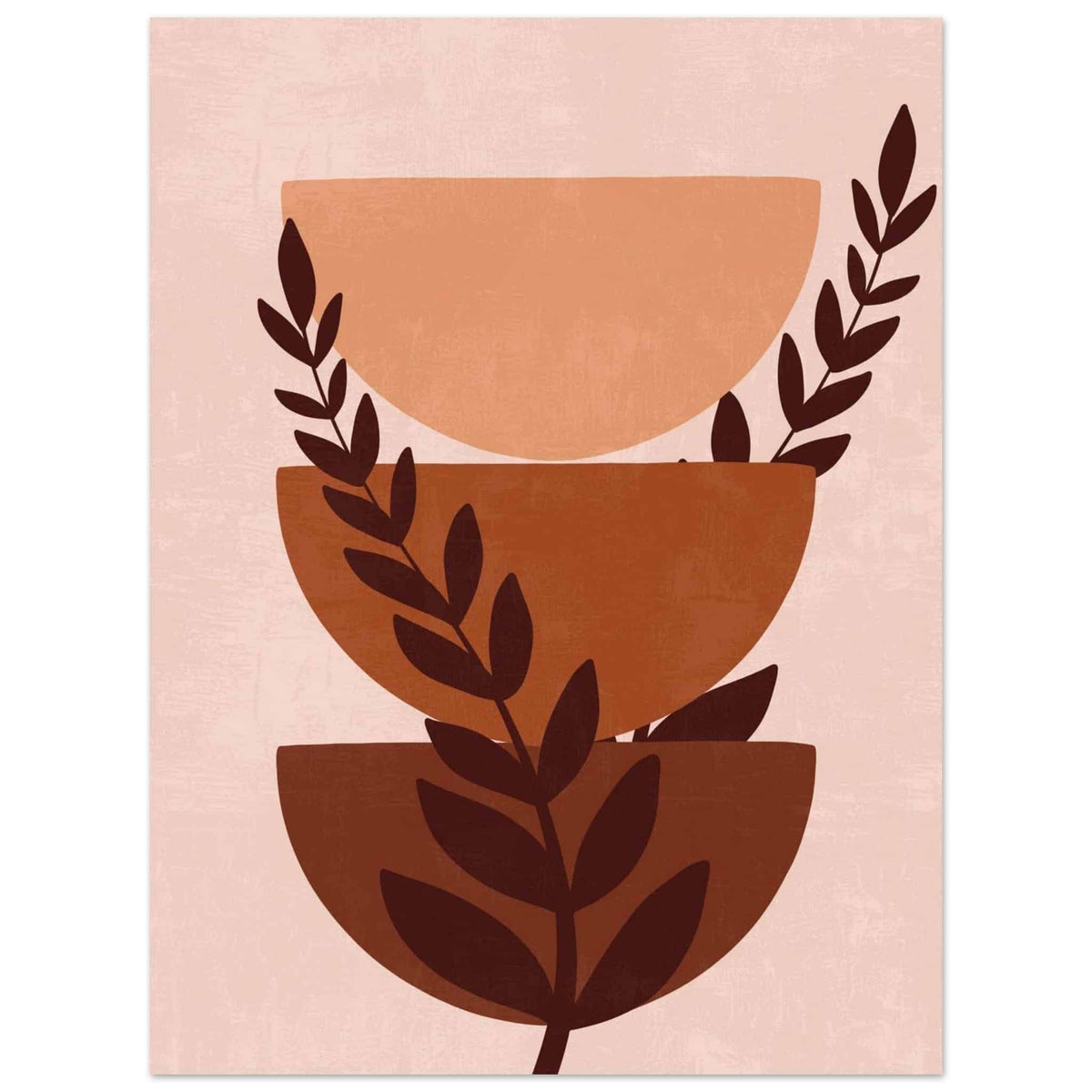 Artfulprints Poster Boho – Warm composition  - 30x40 cm - Meerkleurig