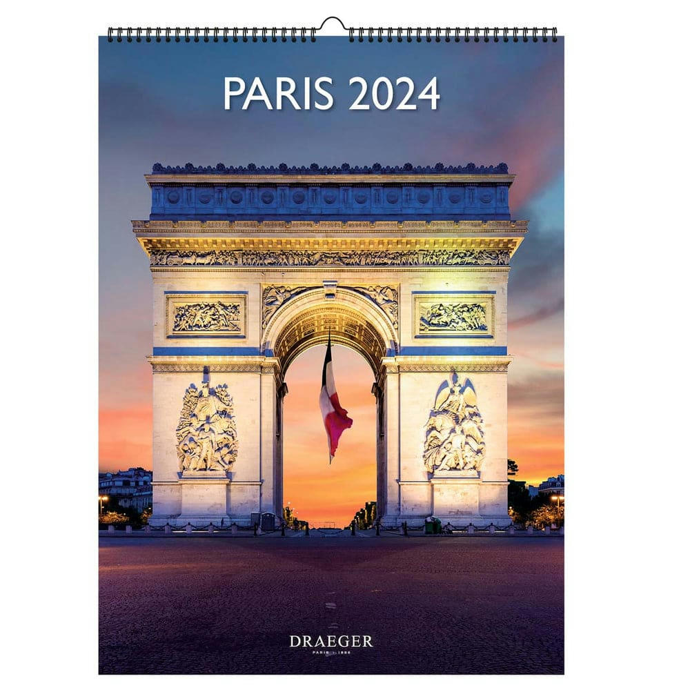 - Calendrier mural déco 29x39  cm - 2024 - Paris