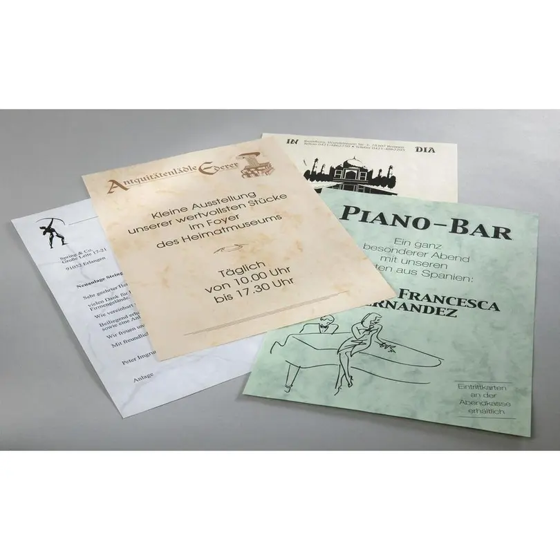 Büro-Notizblätter 50er-Set Marmor
