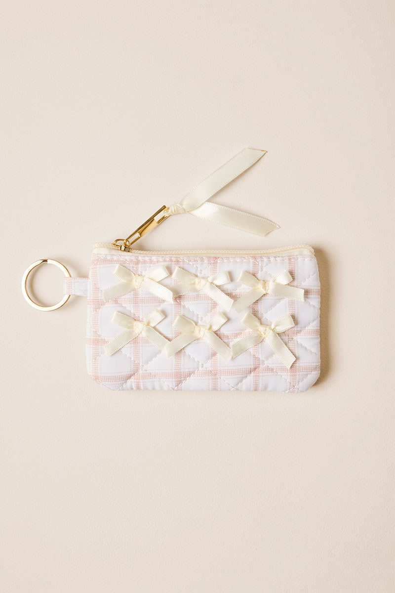 Carla Plaid Quilted Card Case
