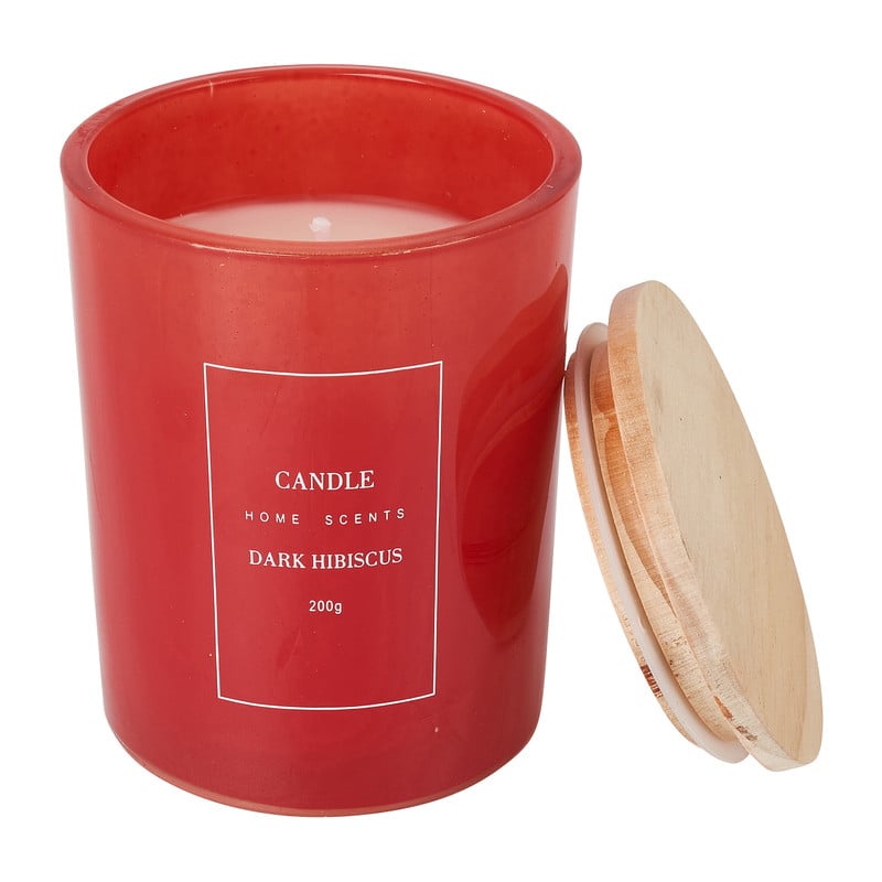 Geurkaars - dark hibiscus - &Oslash;8x10 cm