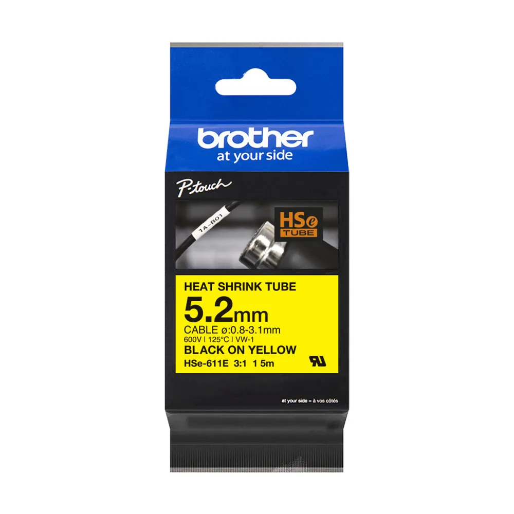Brother HSe-611E Ribbon Printing Labels