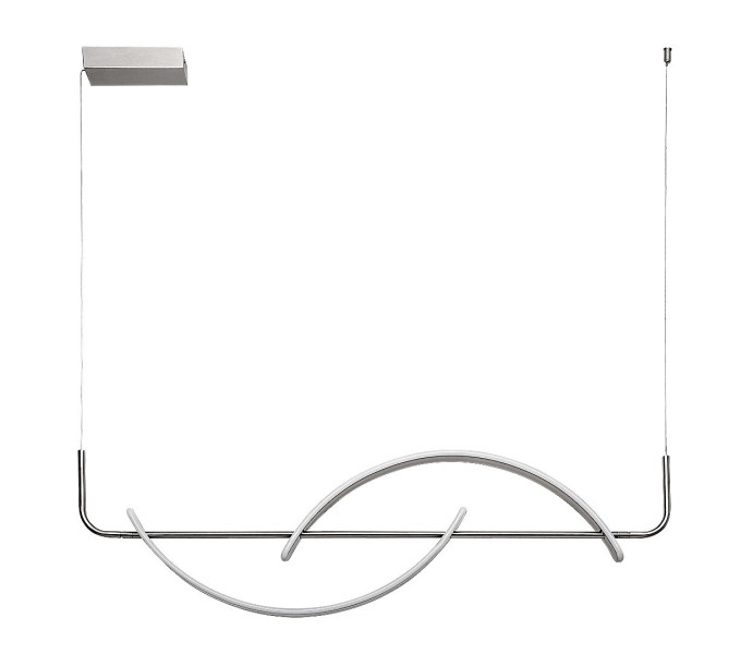 Lampa wisząca JARNELLE chrom satynowany-biała LED 1x35W 2450lm Rabalux