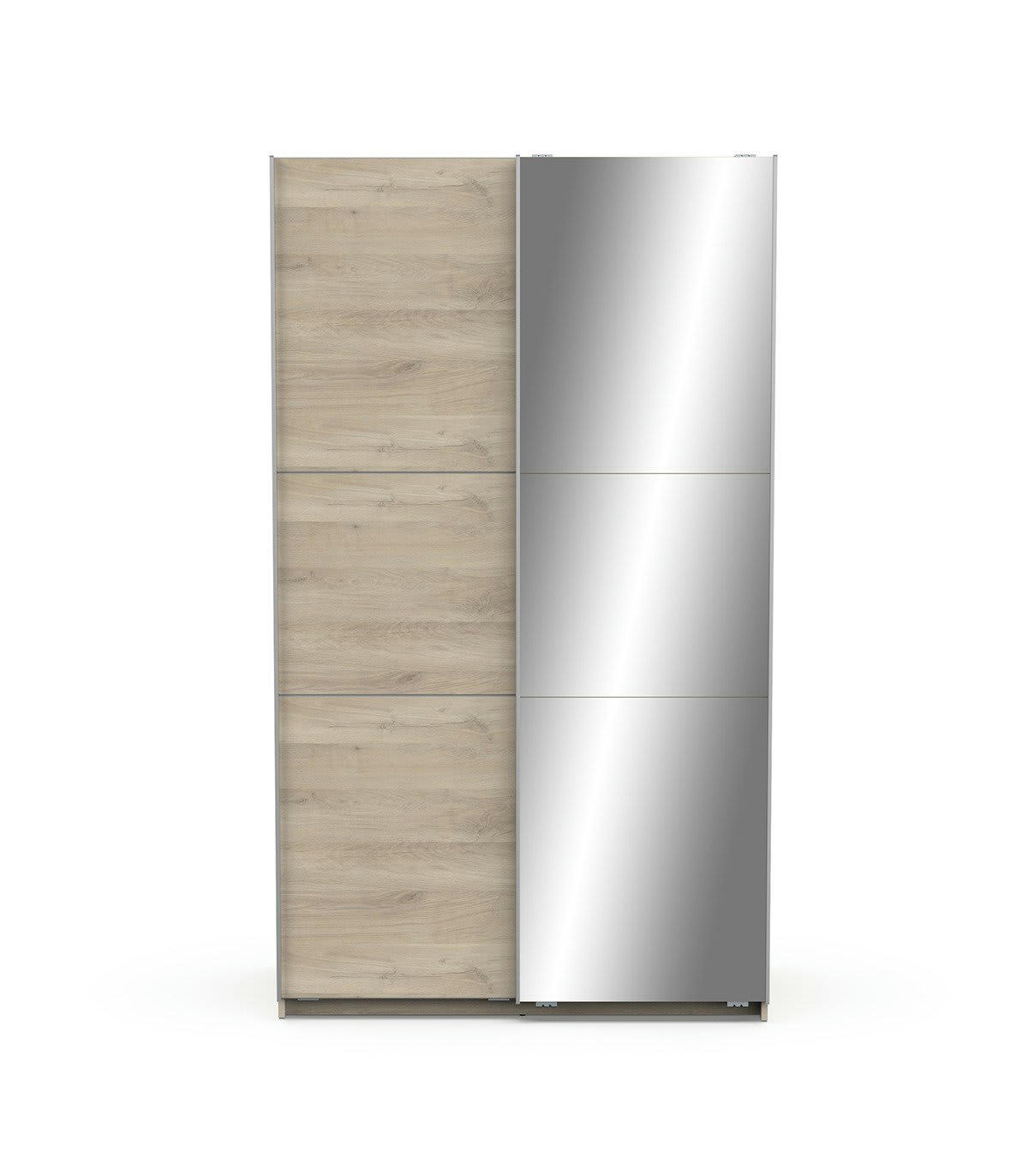 GHOST - Armoire 2 portes coulissantes et miroir - L116,5 cm