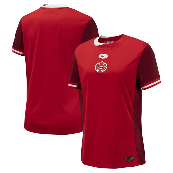 Canada Soccer Nike Women's 2024 Home Replica Jersey - Red