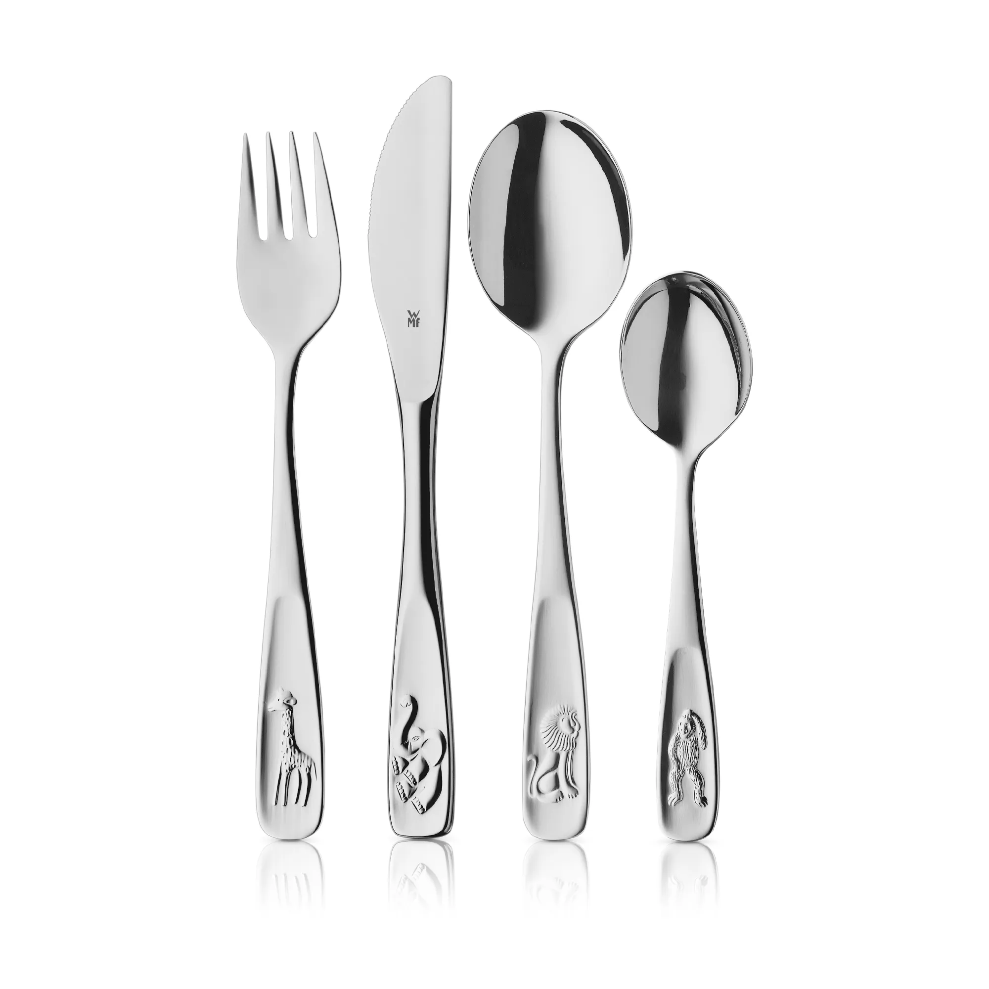 Kids cutlery set Animals, 4-piece