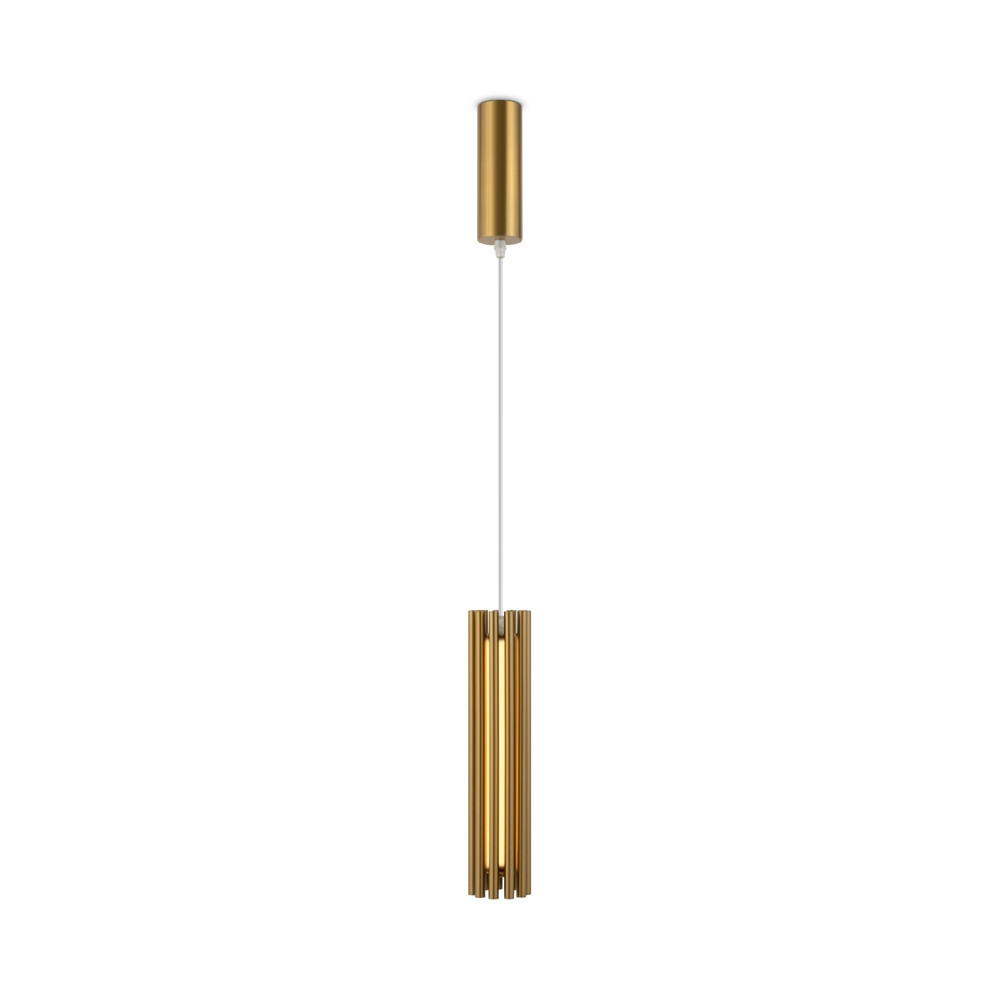 Lampa wisząca SONATA mosiężno-złota LED 1x12W Ciepła biel 330lm Maytoni