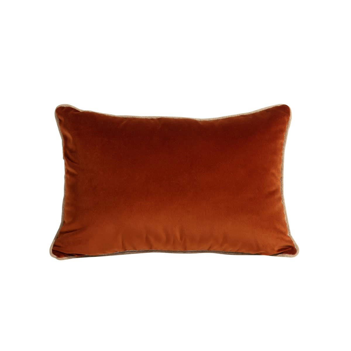 MAINTENANT - Coussin en velours marron orangé 40x65
