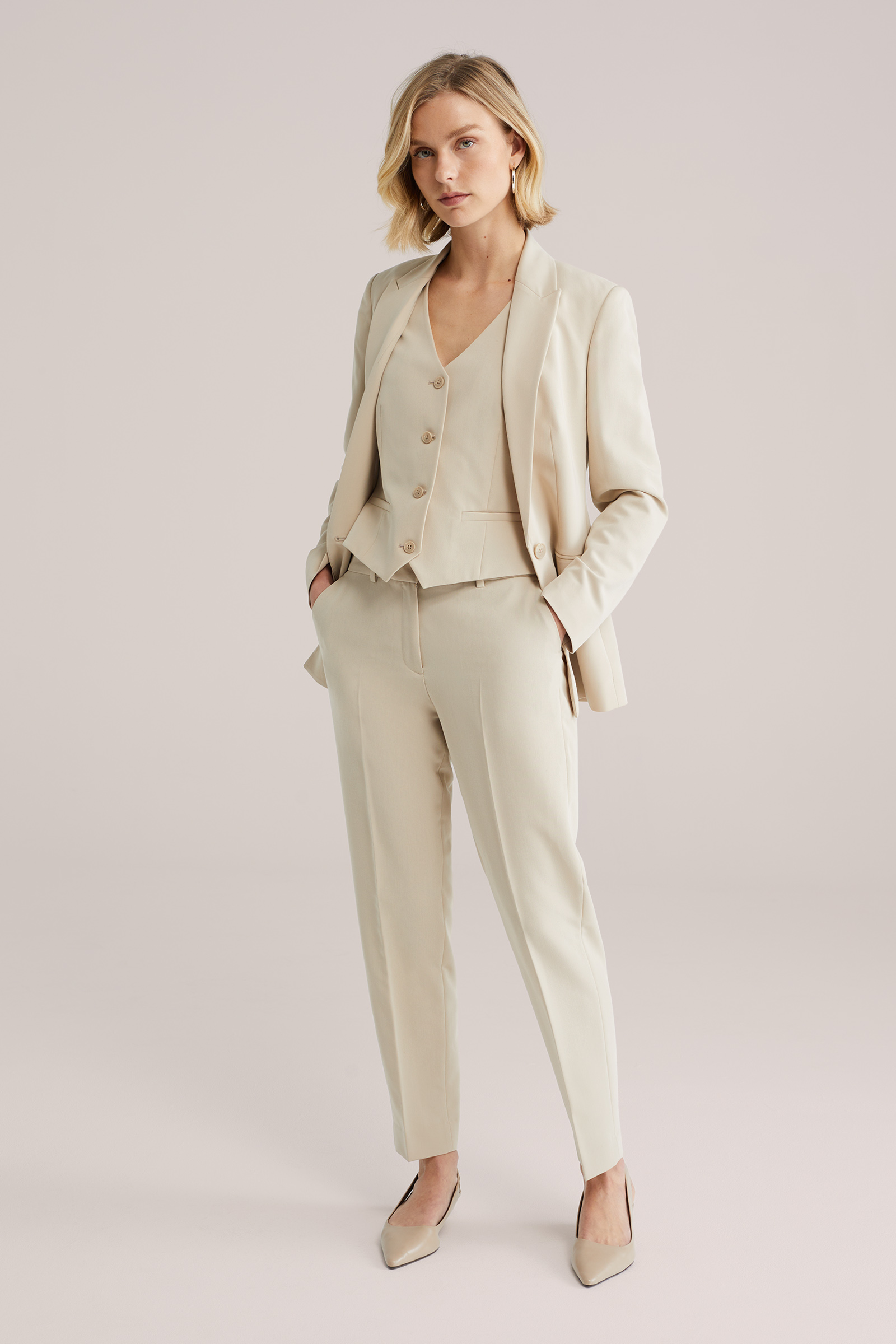 Dames slim fit pantalon