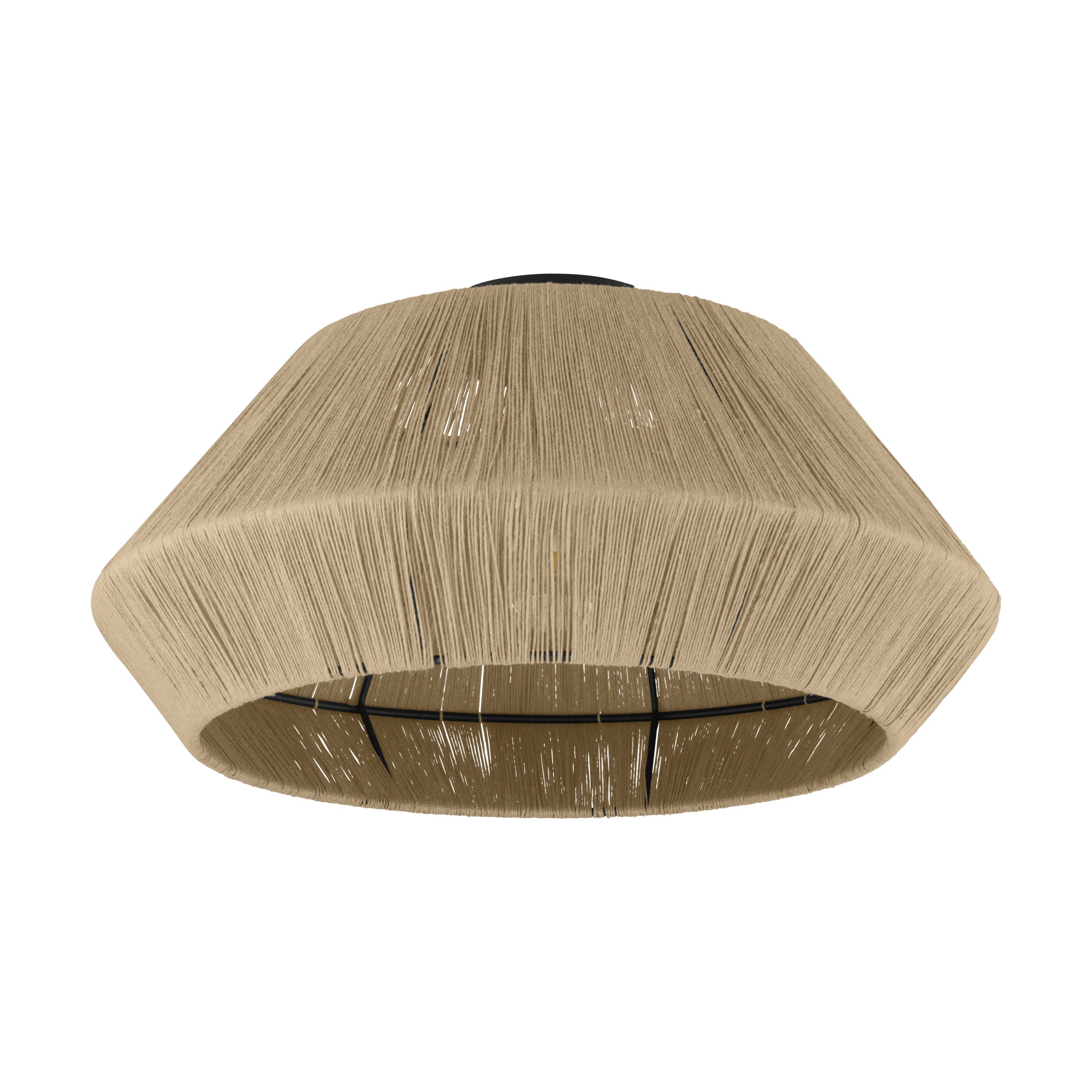 EGLO plafondlamp Alderney - e27 - ø 48 cm - zwart/bruin