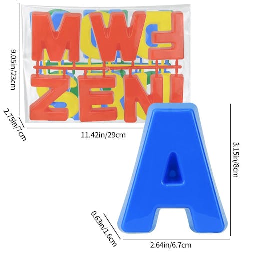 NNEOBA Alphabet Sand Molds Educational Beach Toys (26pcs)