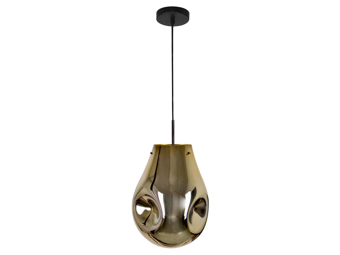 Lampa wisząca Kimberly szklana złota