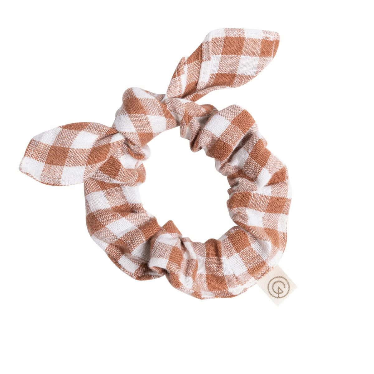 HÔTEL PARTICULIER - Chouchou en lin lavé vichy brique