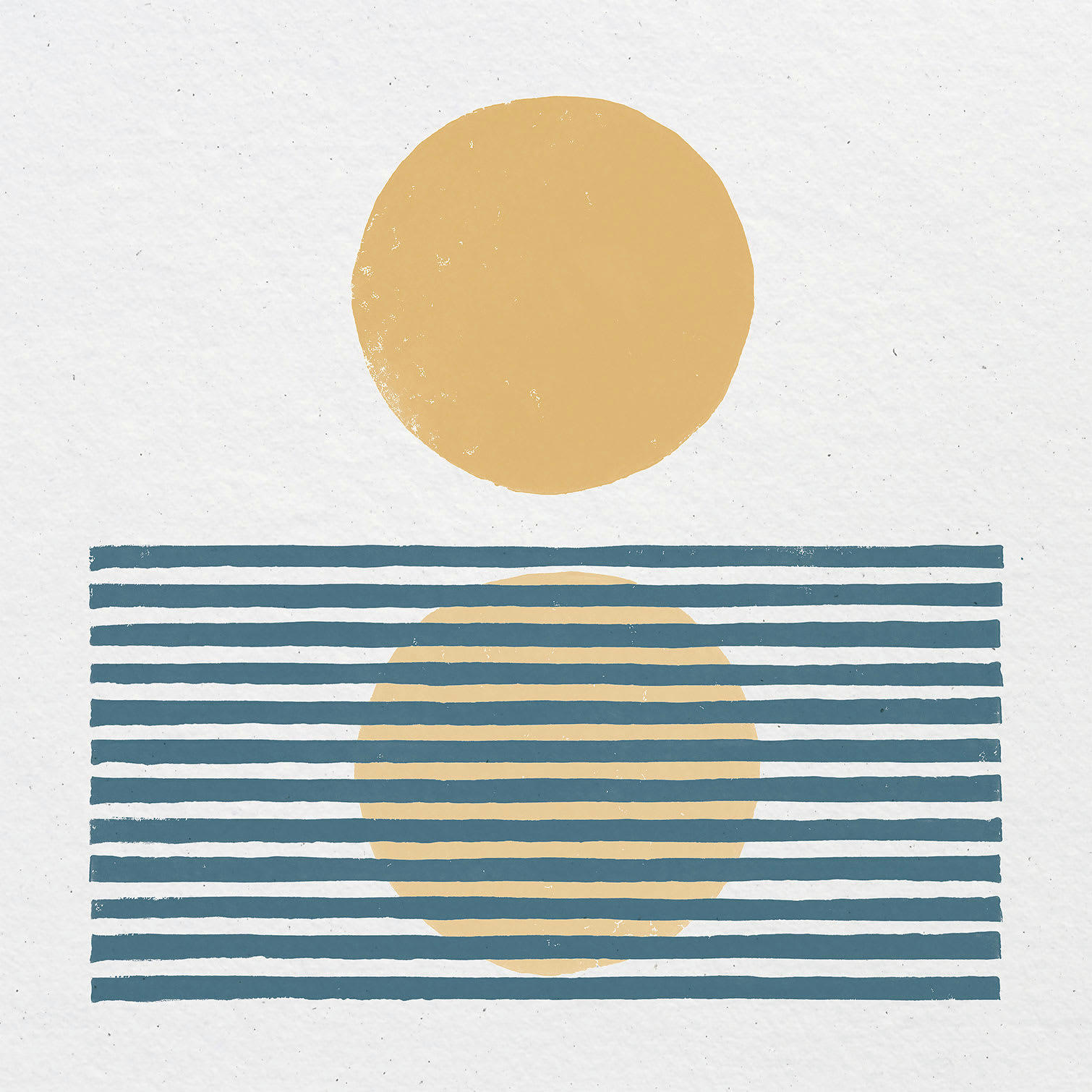 - Tableau Rayures bleues d