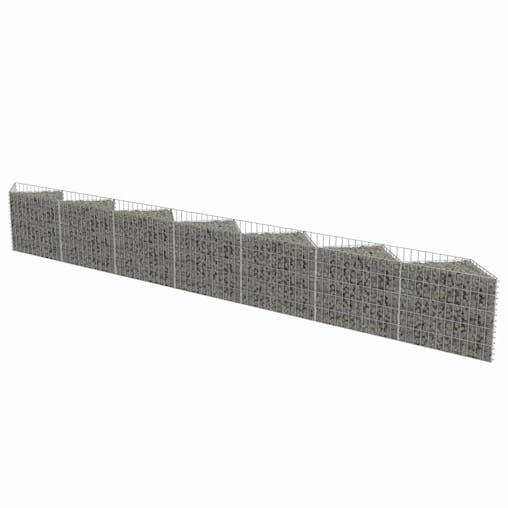 NNEVL Gabion Wall Galvanised Steel 450x30x50 cm