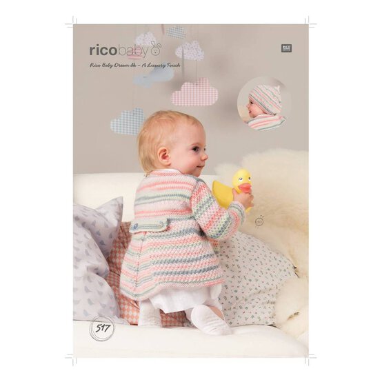 Rico Baby Dream DK Coat and Beret Digital Pattern 517