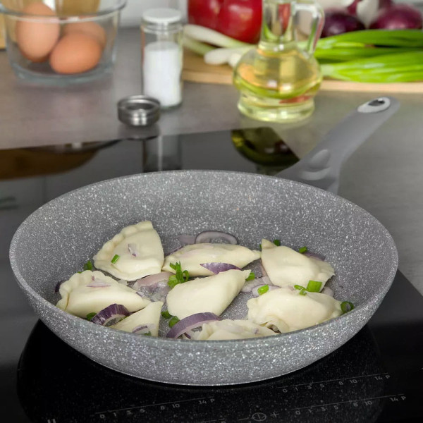Patelnia z powłoką granitową 16cm nieprzywierająca KLAUSBERG Marmo Grey