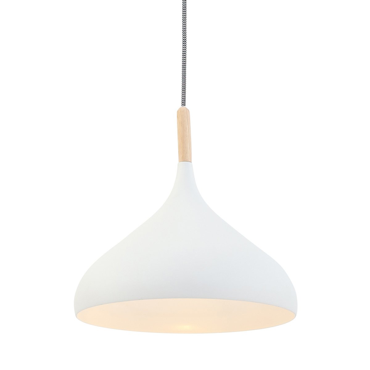 Mexlite hanglamp bjorr - 1 lichts - 33x 160 cm - wit