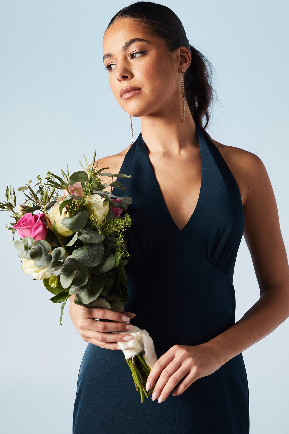 Coast Halterneck Satin Bridesmaid Dress