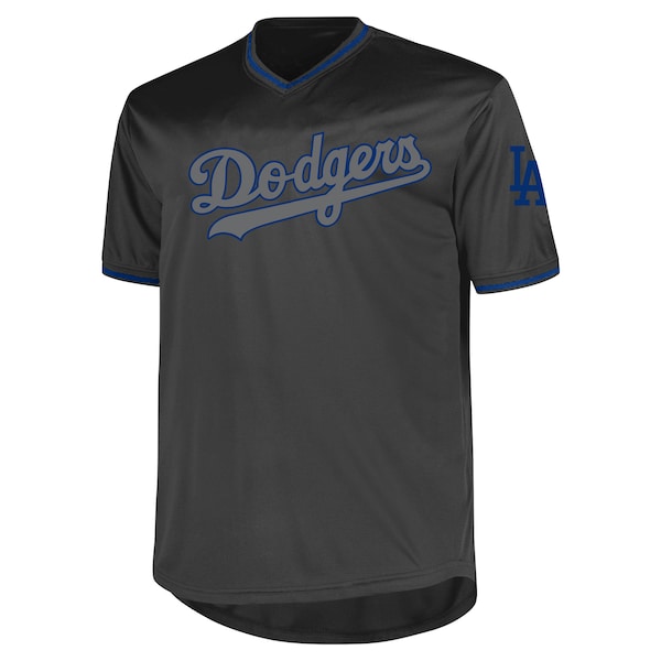 Los Angeles Dodgers Profile Big & Tall Pop Fashion Jersey - Charcoal
