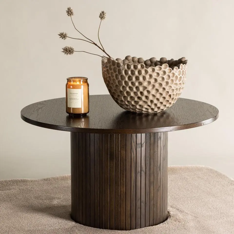 Salontafel Bruin Hout - 80x80x45cm - Bianca