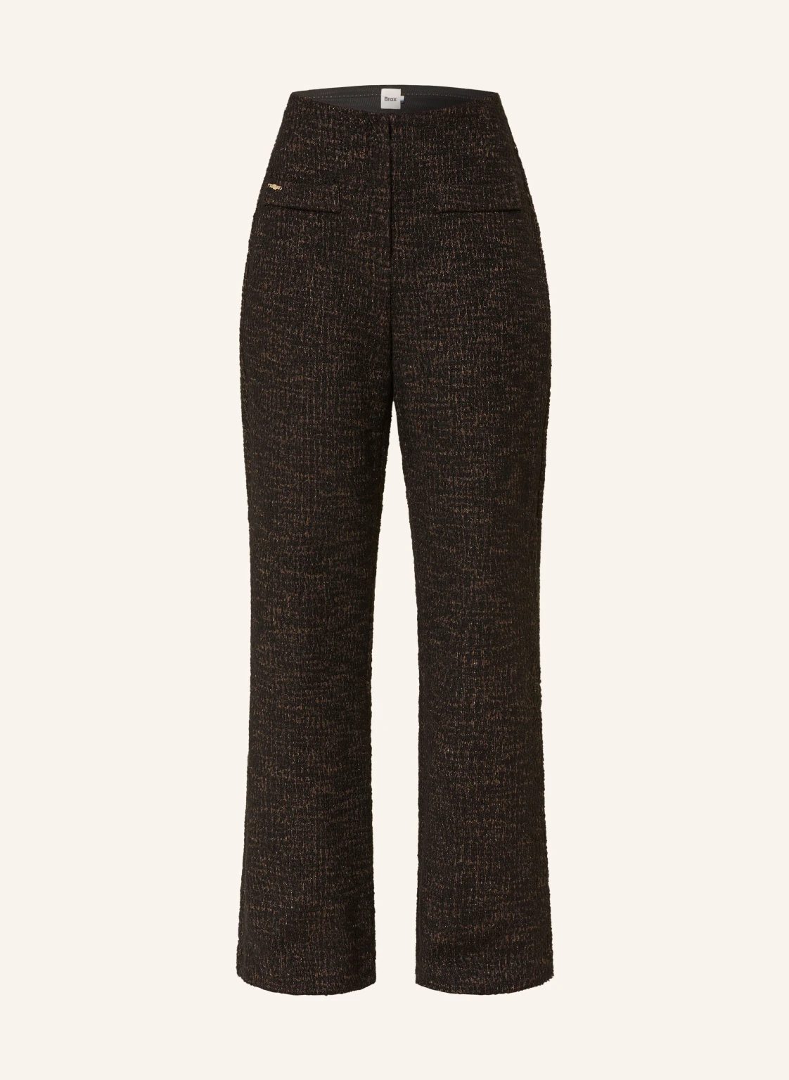 BRAX Marlenehose MAINE aus Bouclé mit Glitzergarn