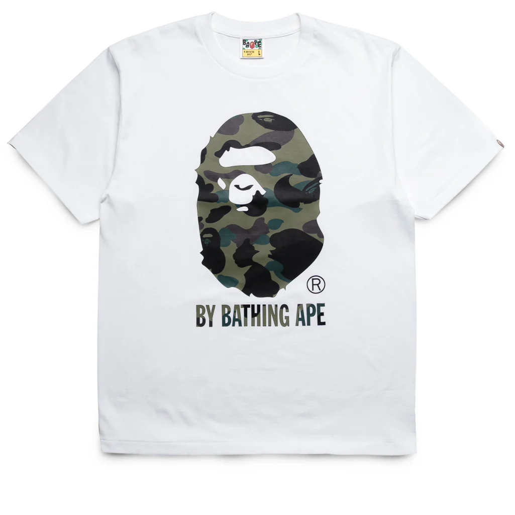 A Bathing Ape 1st Camo By Bathing Ape Tee - White/Green