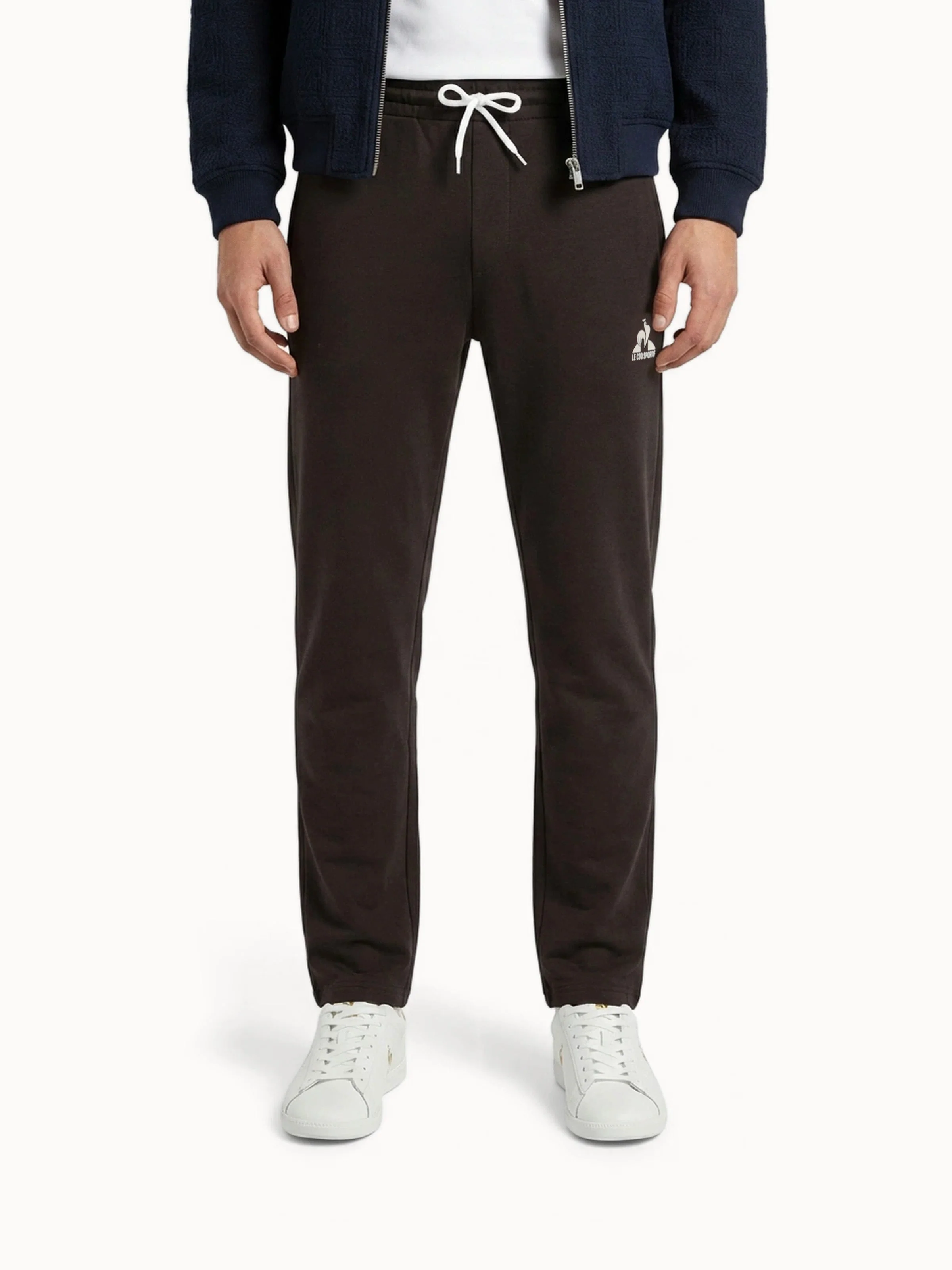 Pantalon double face et bandes côtés tricotées