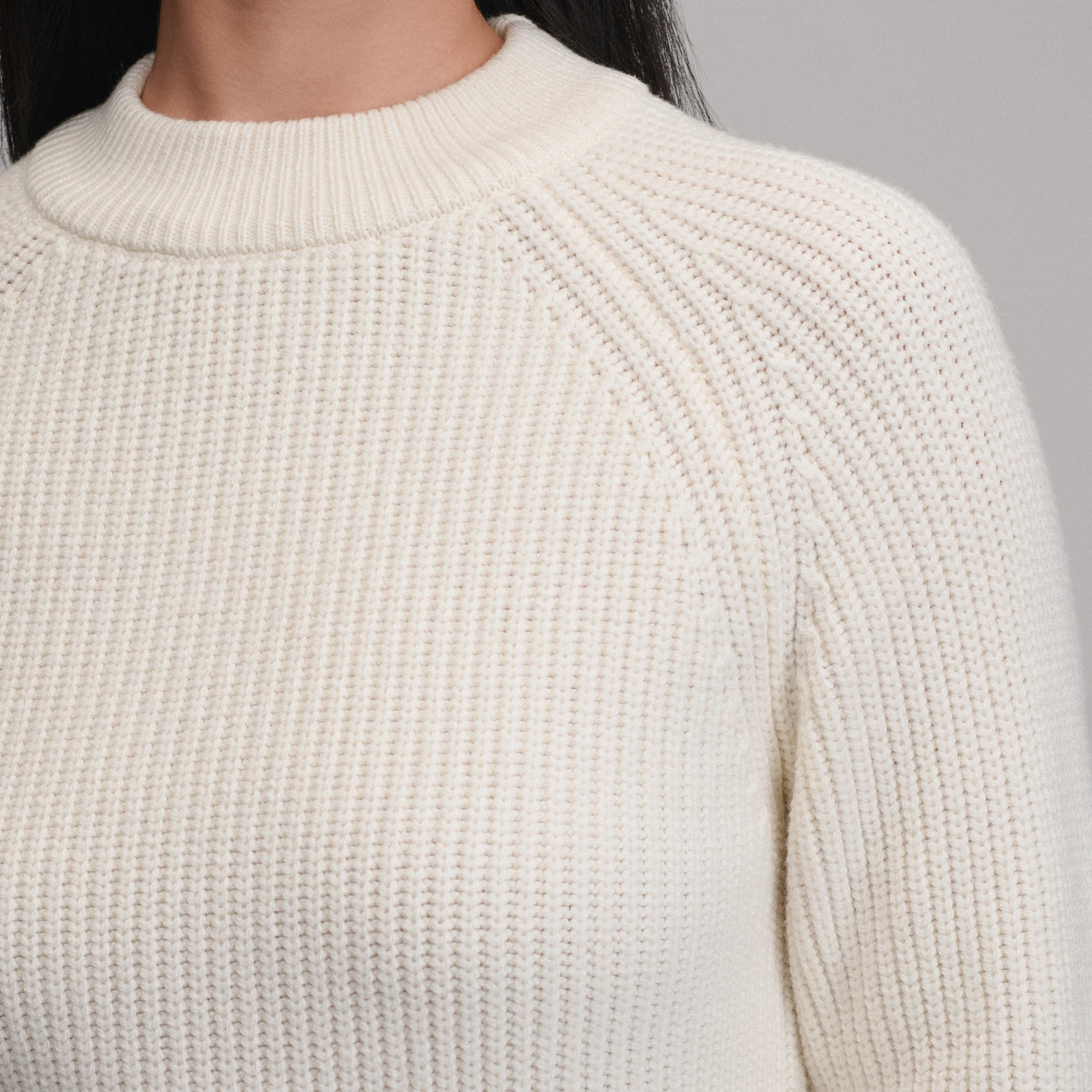 Women's Solid Mock-Neck Sweater