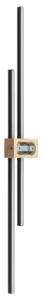 Kinkiet FLASH Czarny Led 45W skandynawski do salonu