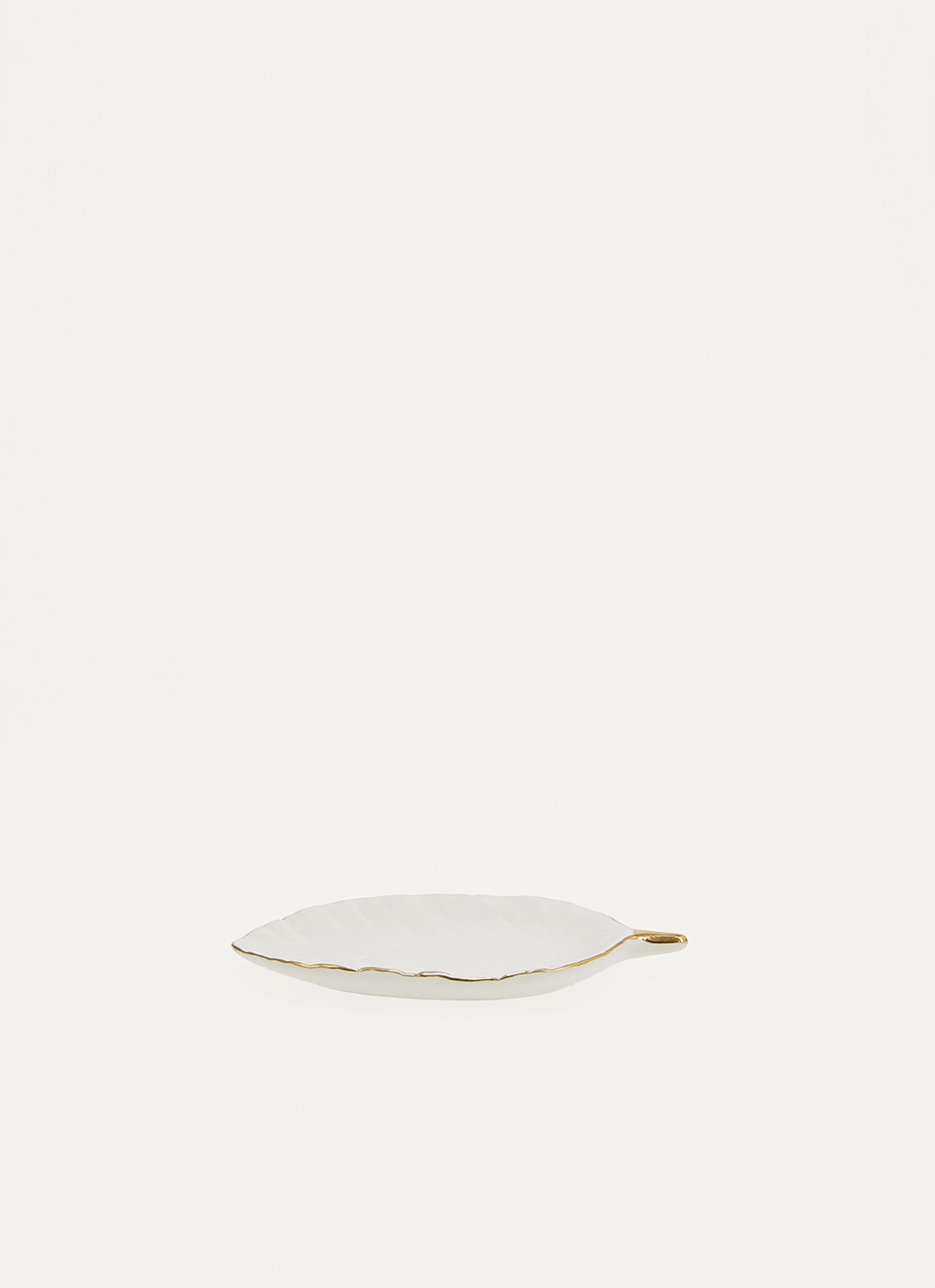 VIDE POCHE FEUILLE BLANC