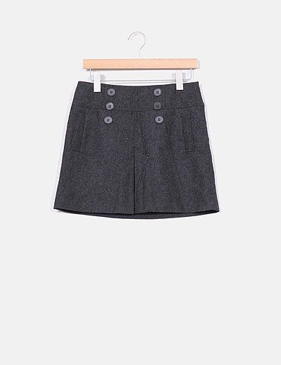 Camaïeu Gray wool skirt