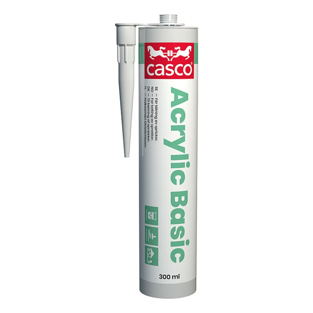 LATEXFUG CASCO AKRYL BASIC HVIT 300 ML