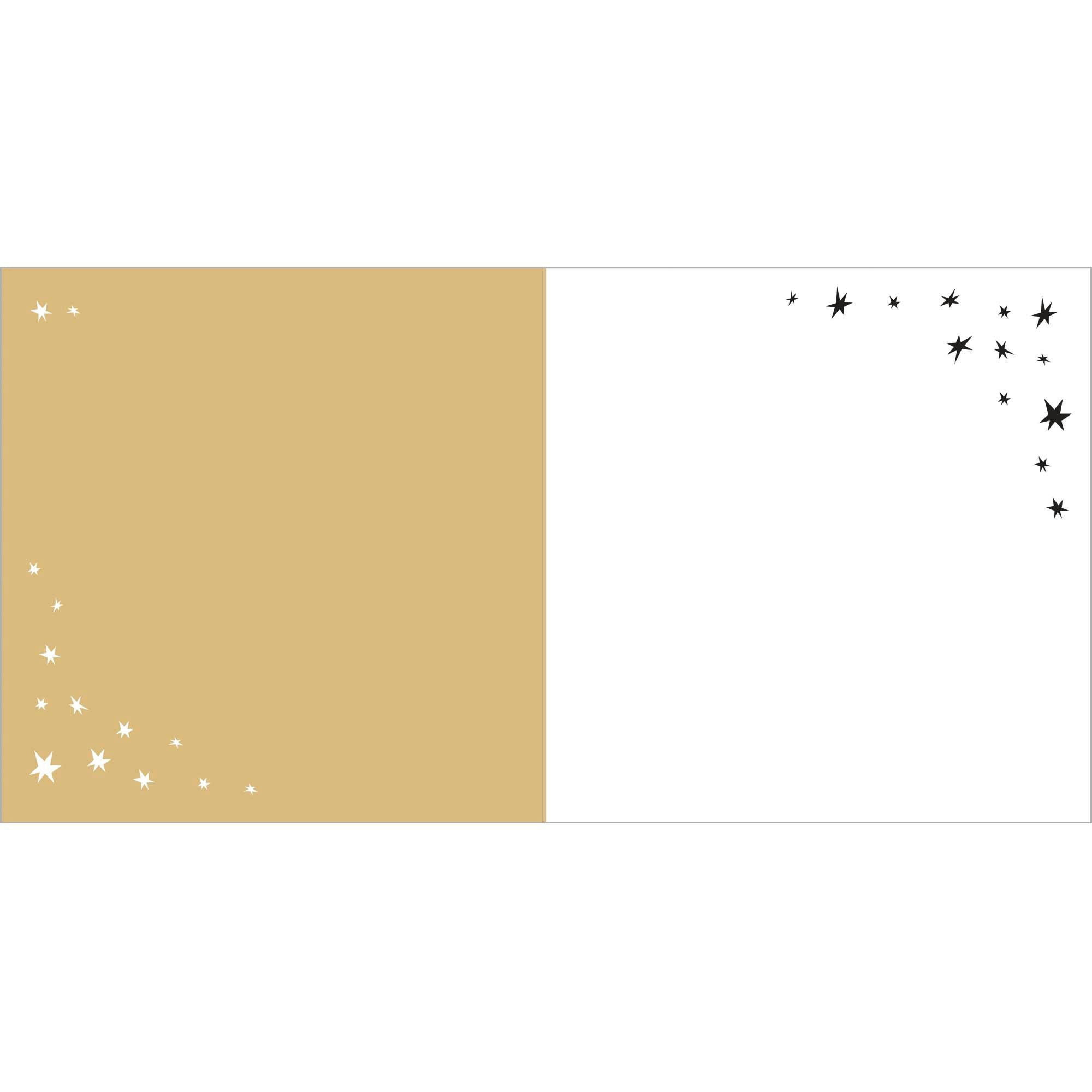 - Carte bravo coupe dorée