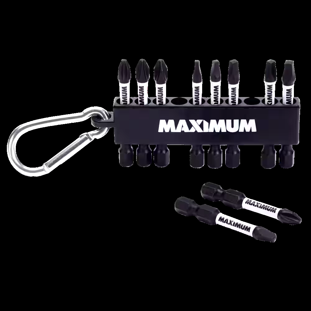 MAXIMUM Square Head & Phillips Carabiner Clip Set, 10-pc