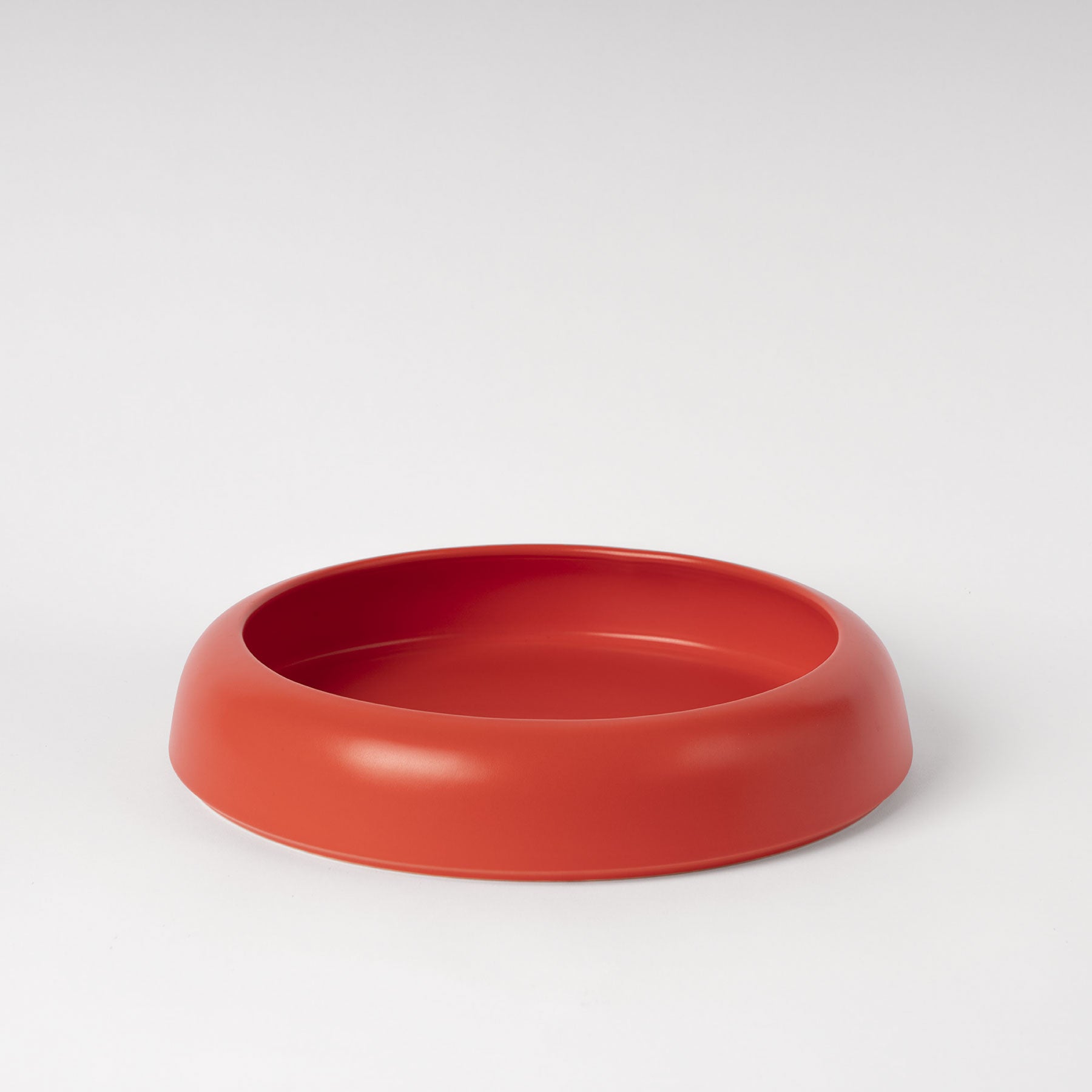 Large Strong Coral Low-Profile Centerpiece Bowl