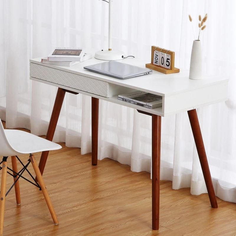42 W Home Office Desk, Modern Simple Computer Desk Study Table