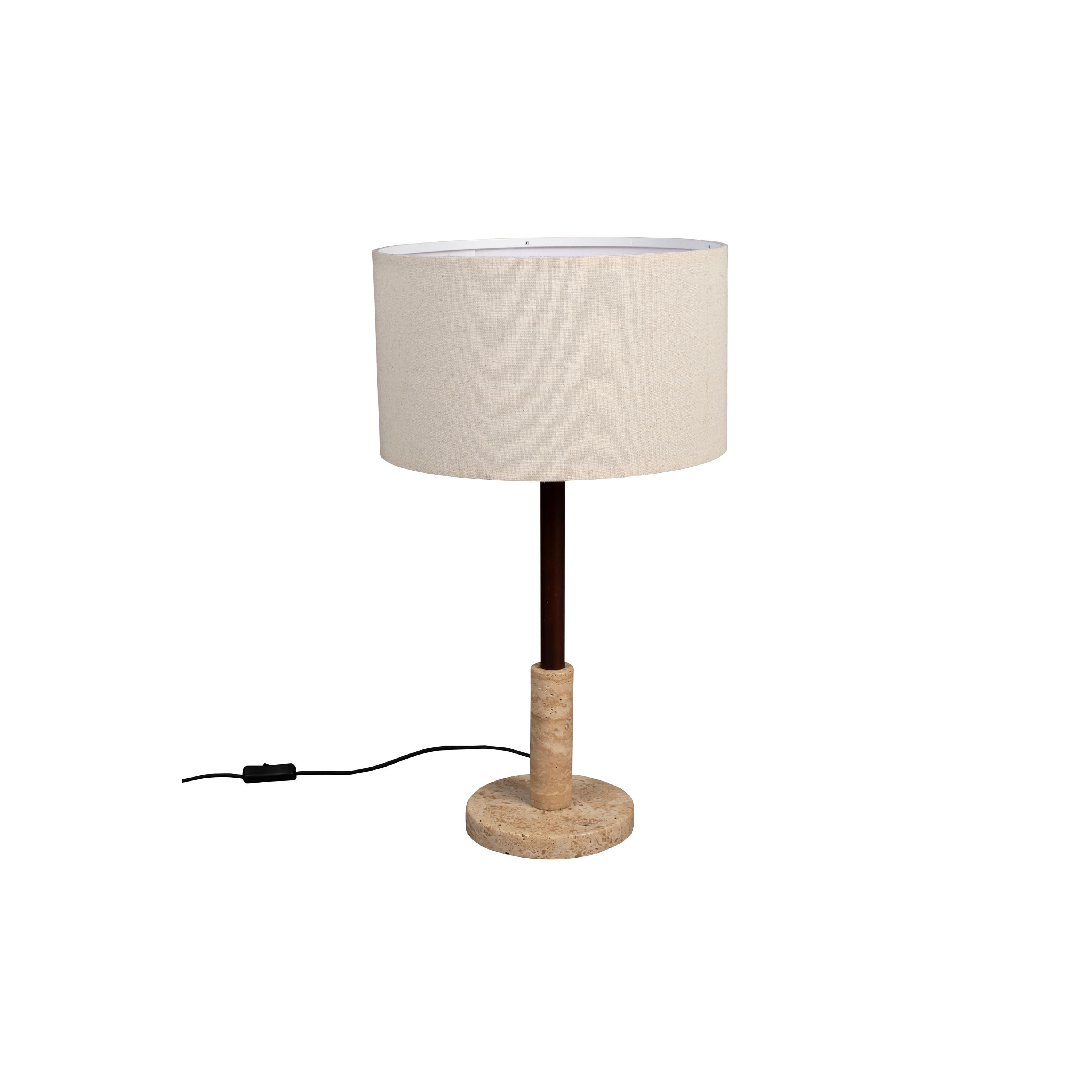 Dutchbone Jackon Tafellamp Travertin - Beige