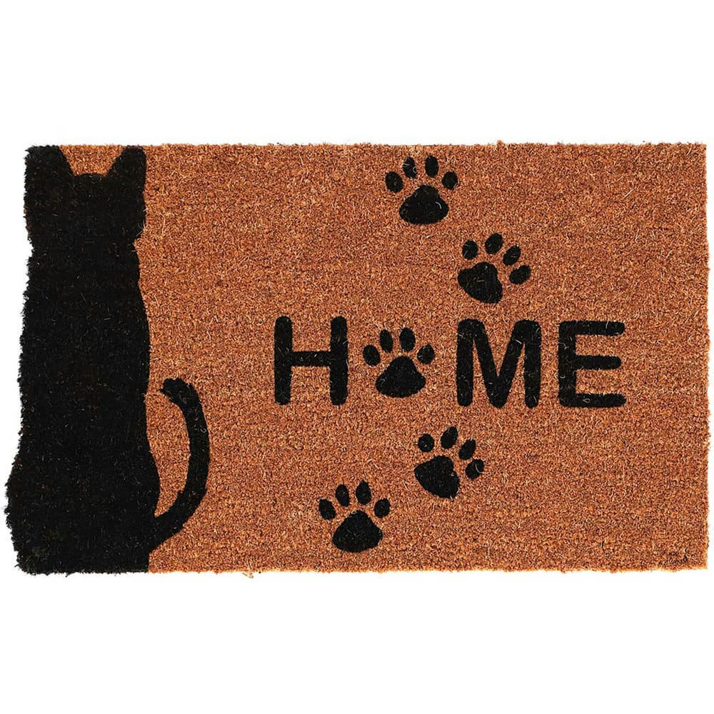 - Paillasson en fibres de coco motif animal welcome chat