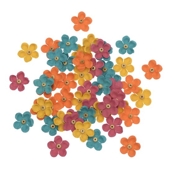 Bright Beaded Bloom Flowers 50 Pack