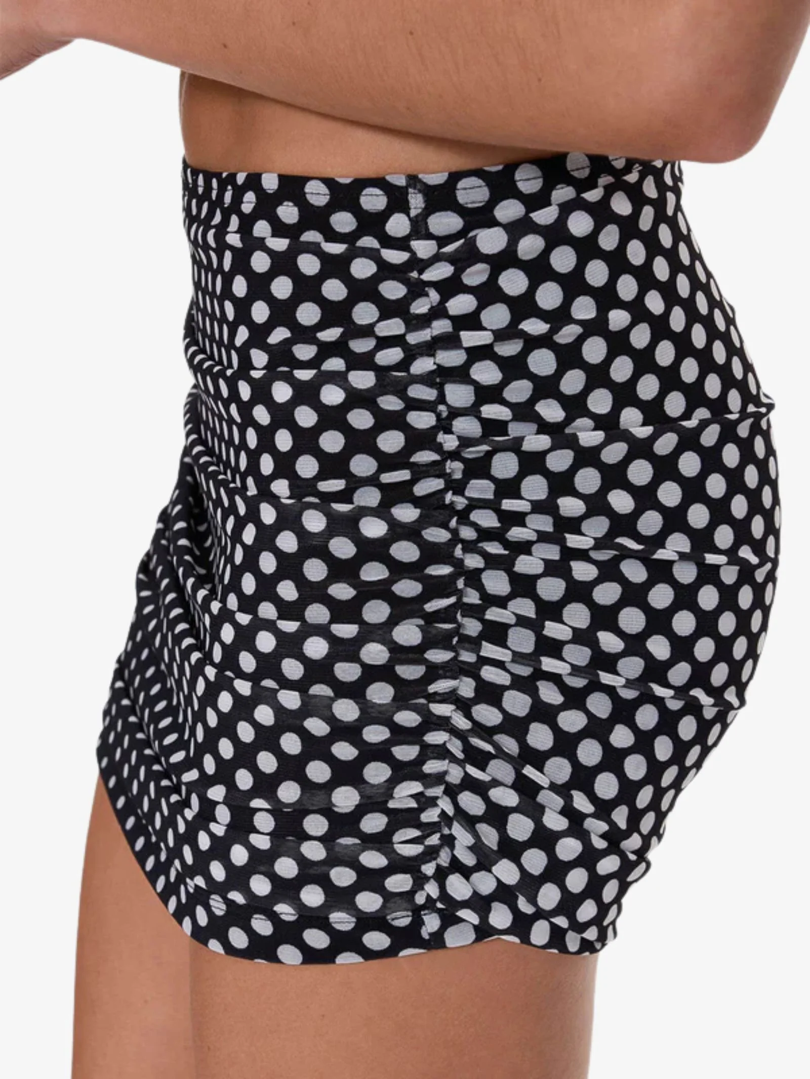 Disconnect Mesh Mini Skirt