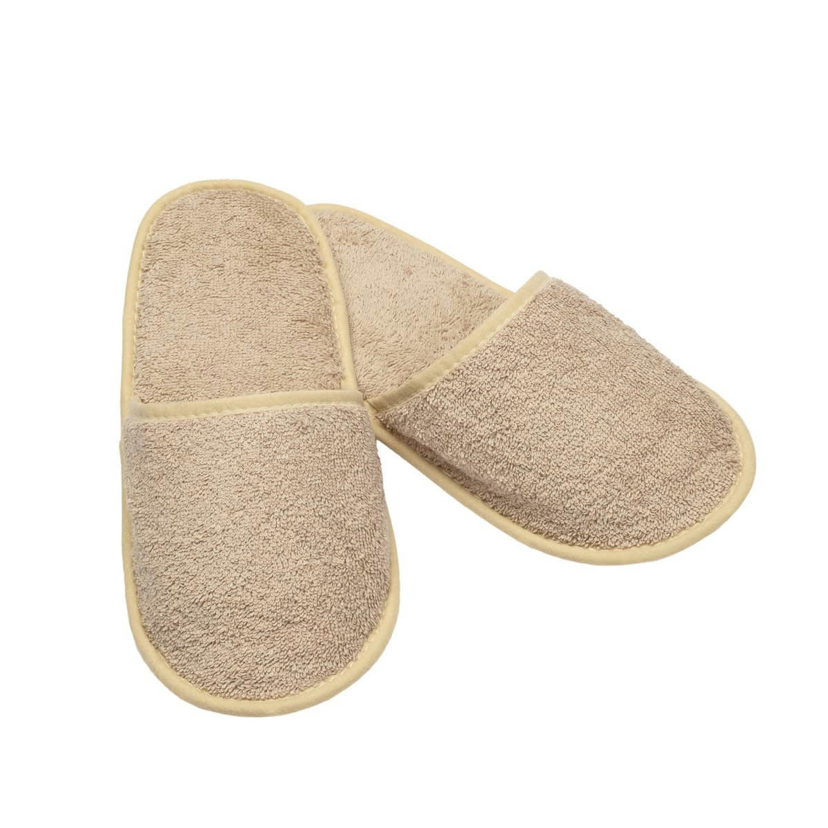 - Chausson de bain en eponge beige clair taille 40